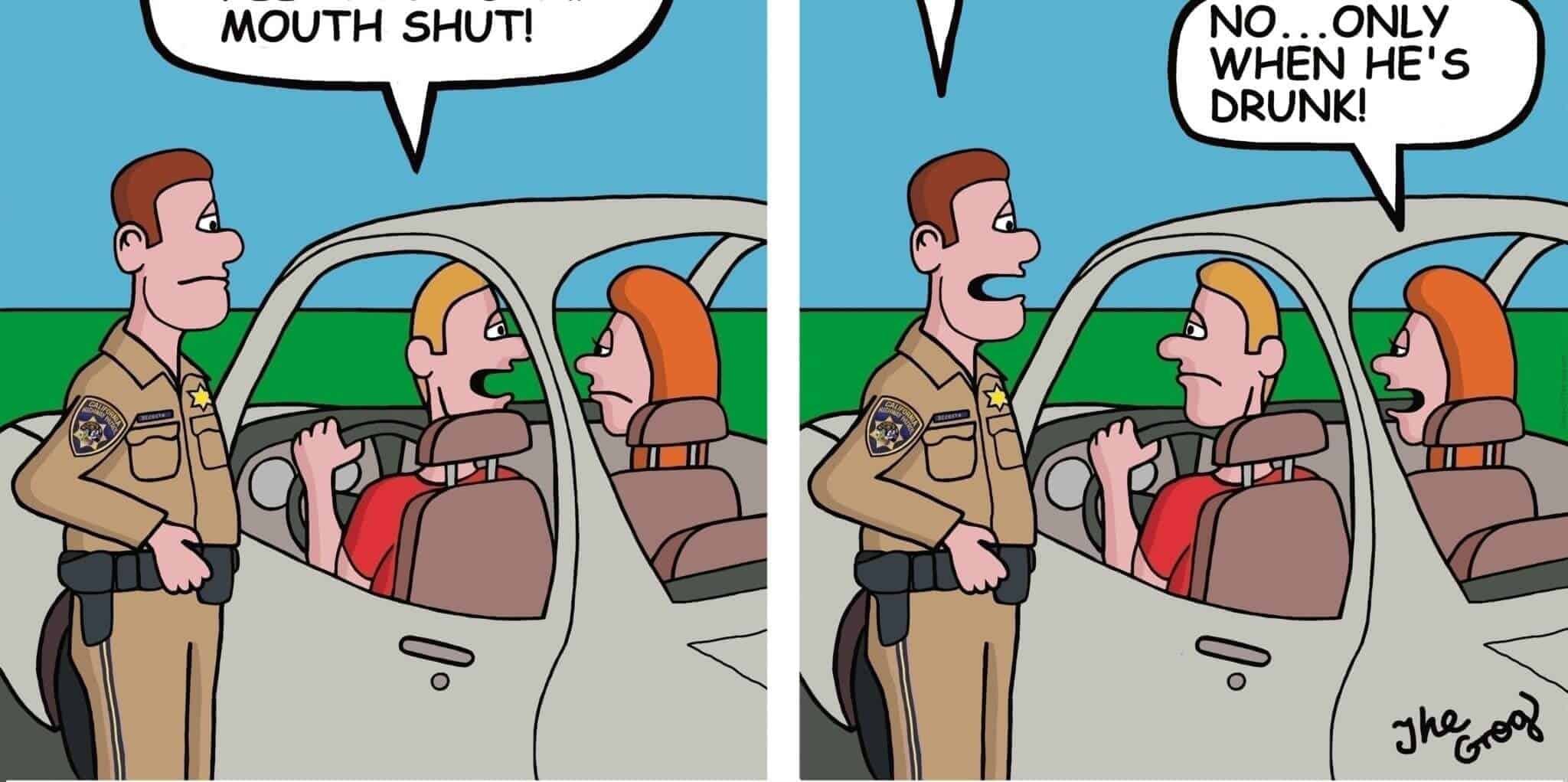 Pulled Over By A Cop