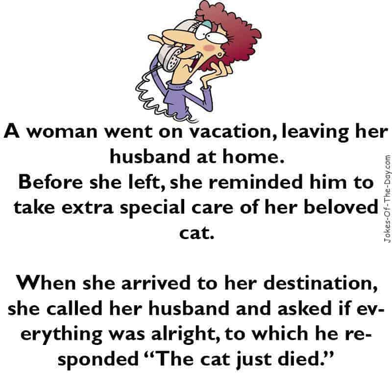 A Woman Went On Vacation – Funny Joke – Jokes Of The Day