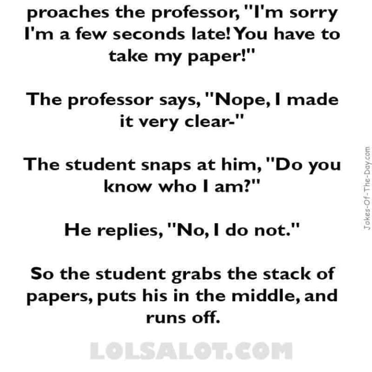 The Smart Student | Jokes Of The Day