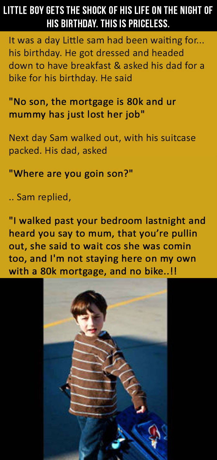 Little Boy Gets A Shock — Jokes Of The Day