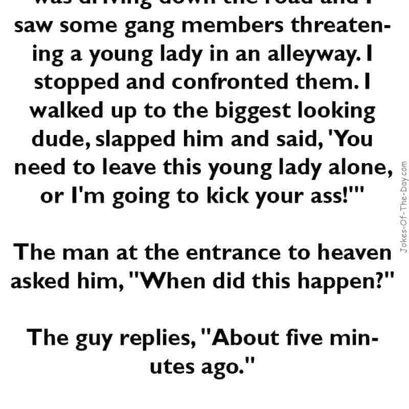 A man goes to heaven joke