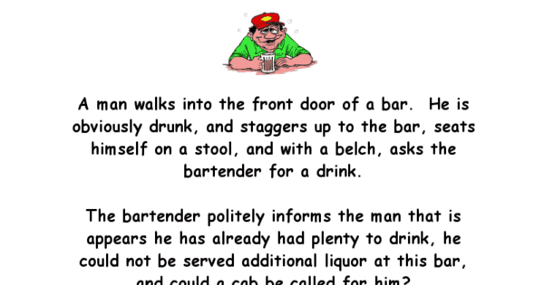 A man walks into a bar – funny drunk joke | Jokes Of The Day