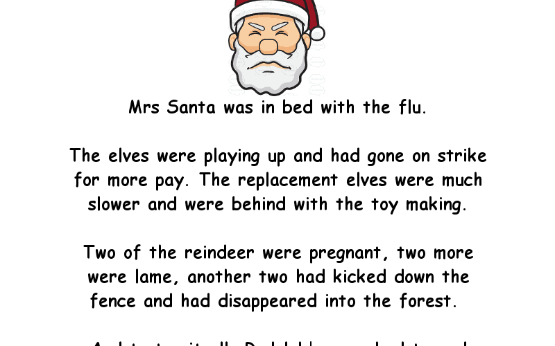 A Funny Christmas Story About Santa  ‣ Jokes Of The Day 