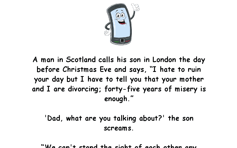 These Parents Decide To Get A Divorce On Christmas Eve Joke