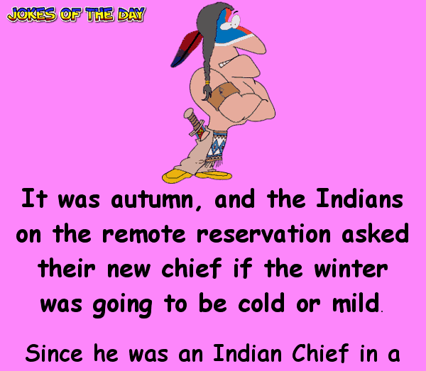 This indian chief predicts the weather - or does he