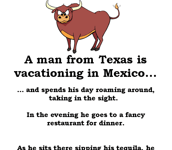 A man goes for a vacation to mexica - funny joke