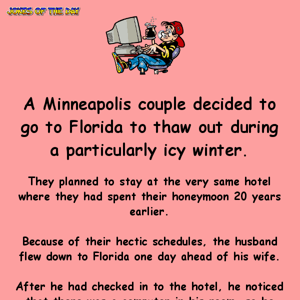 He misspells and mails the wrong person instead of his wife – clean funny humor