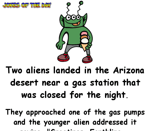 Two aliens visit earth - joke