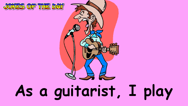 Clean Funny Joke - The guitarist gets lost on the way to his gig  ‣ Jokes Of The Day 
