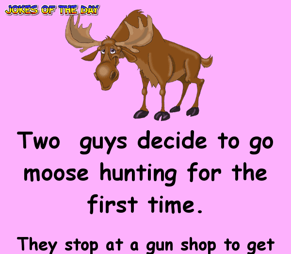 Two guys decide to go moose hunting for the first time