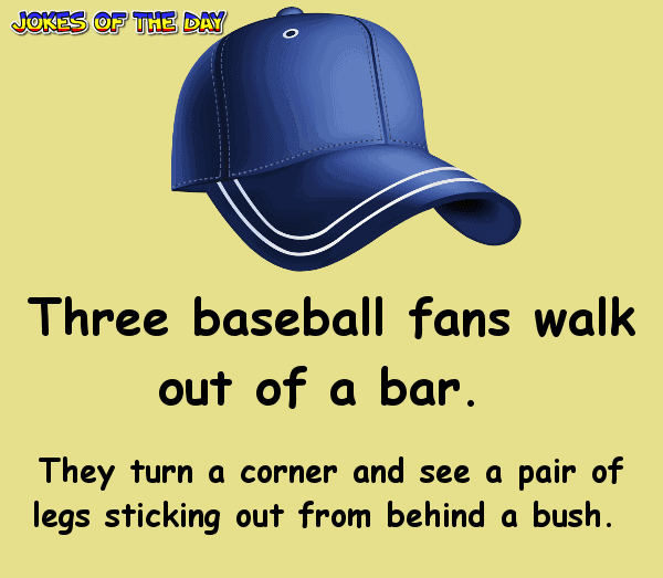 Baseball Fan Joke - The detective walks around the scene and writes in his little book