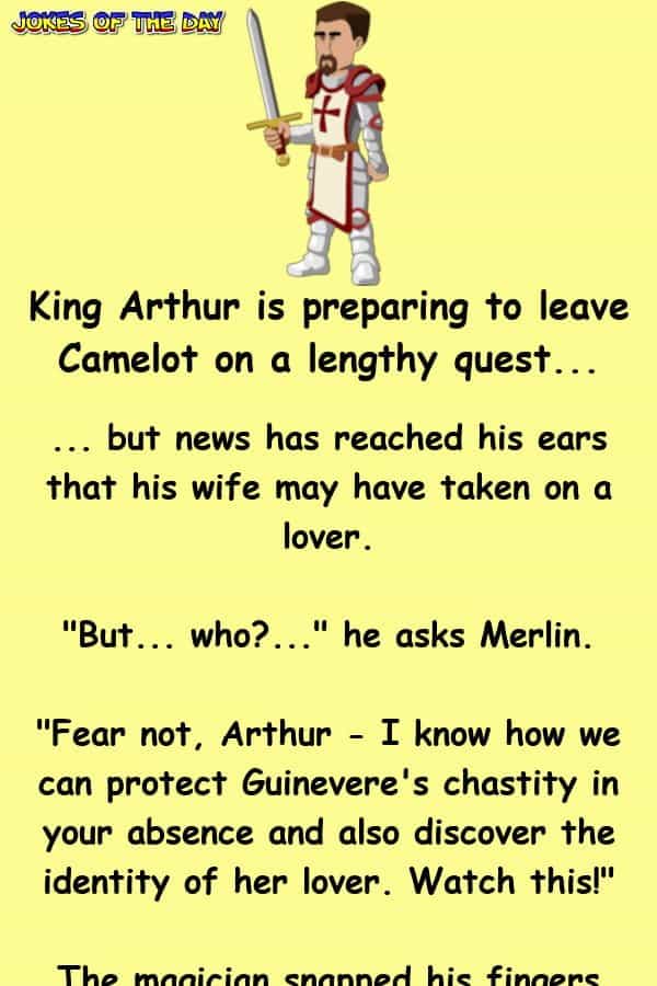Dirty - King Arthur is preparing to leave Camelot on a lengthy quest, but news has reached his ears that his wife may have taken on a lover