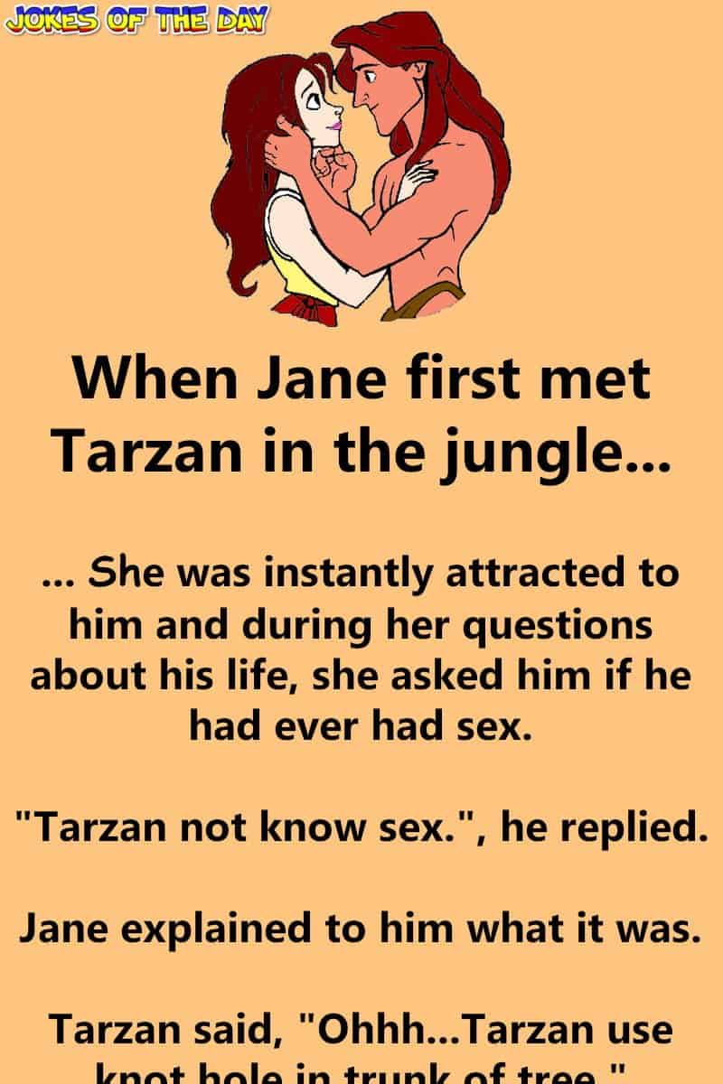 Dirty Joke - When Jane first met Tarzan in the jungle  ‣ Jokes Of The Day 