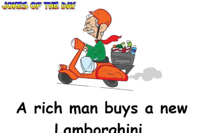 Funny - A rich man buys a lamborghini