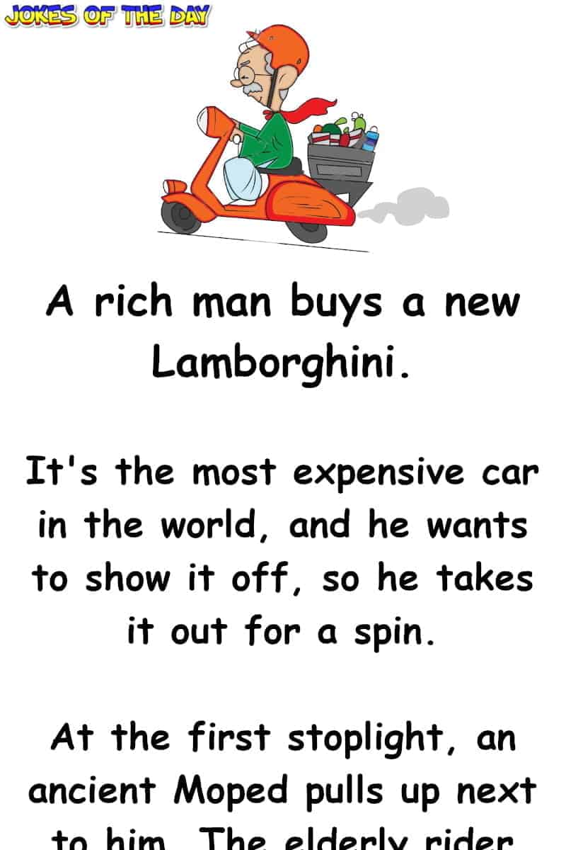 Funny - A rich man buys a lamborghini  ‣ Jokes Of The Day 