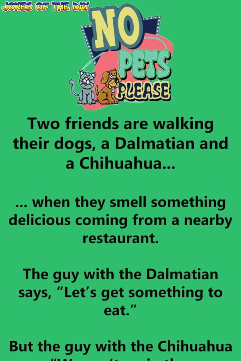 Hilarious joke about two men walking their dogs Jokes Of The Day