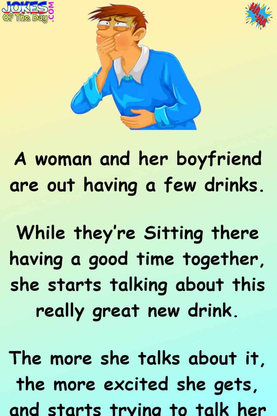 Dating Humor - A woman and her boyfriend are out having a few drinks