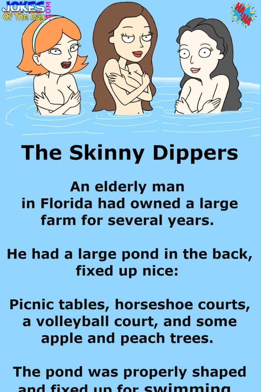 Funny Joke Of The Day - The skinny dipping girls and the old man  ‣ Jokes Of The Day 
