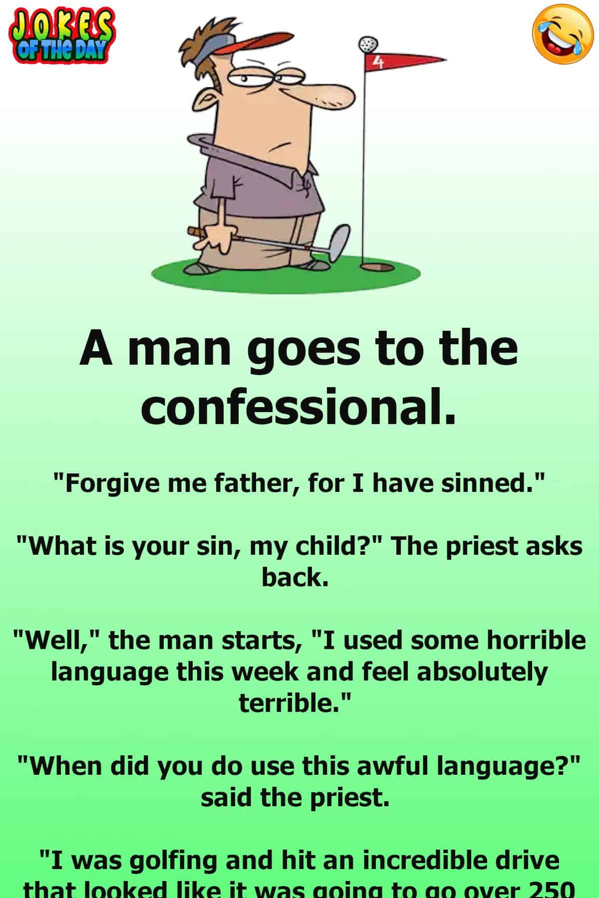 Golfing Joke - Forgive me father for I have sinned