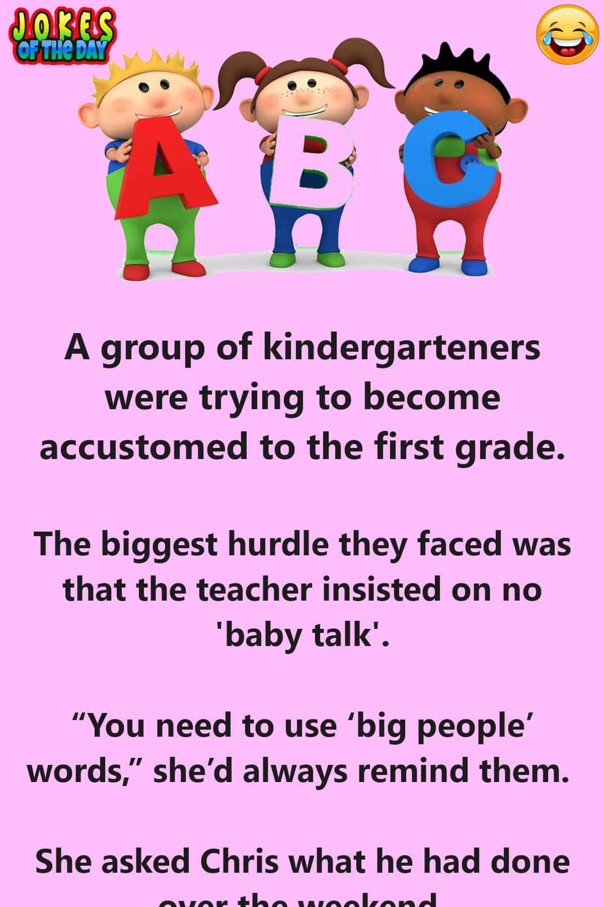 Humor - Being in First Grade is HARD!