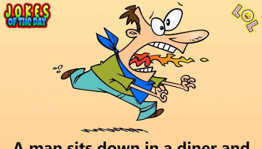 Humor - Man orders a hot chili – gets more than what he bargained for