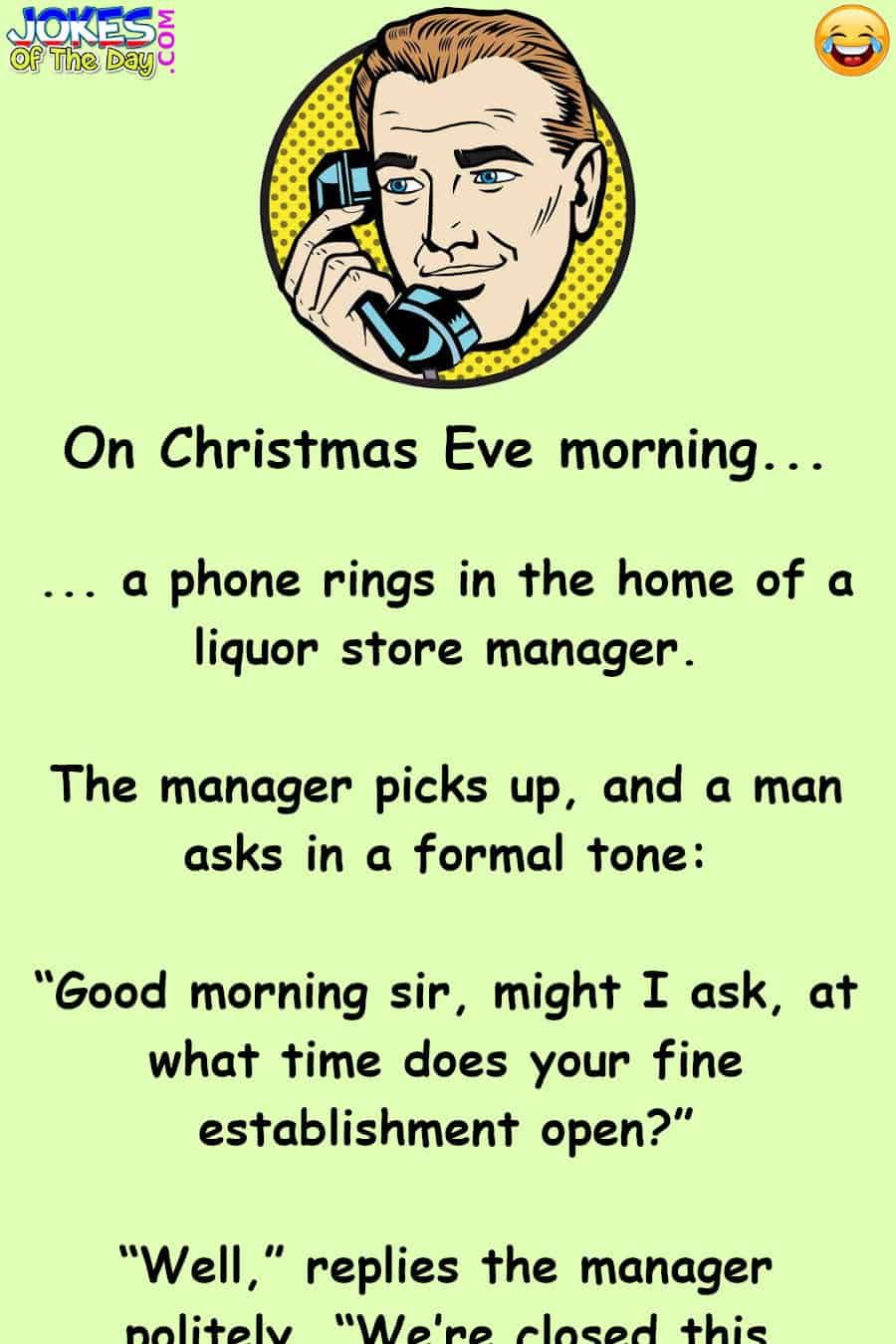 Humor - The Drunk Makes A Phone Call on Christmas Eve  ‣ Jokes Of The Day 