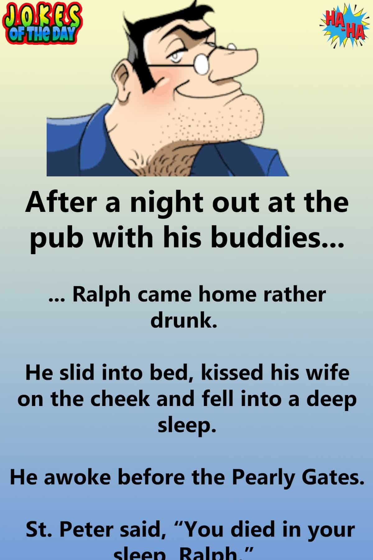 Joke - Man wakes up thinking he’s dead – then does this