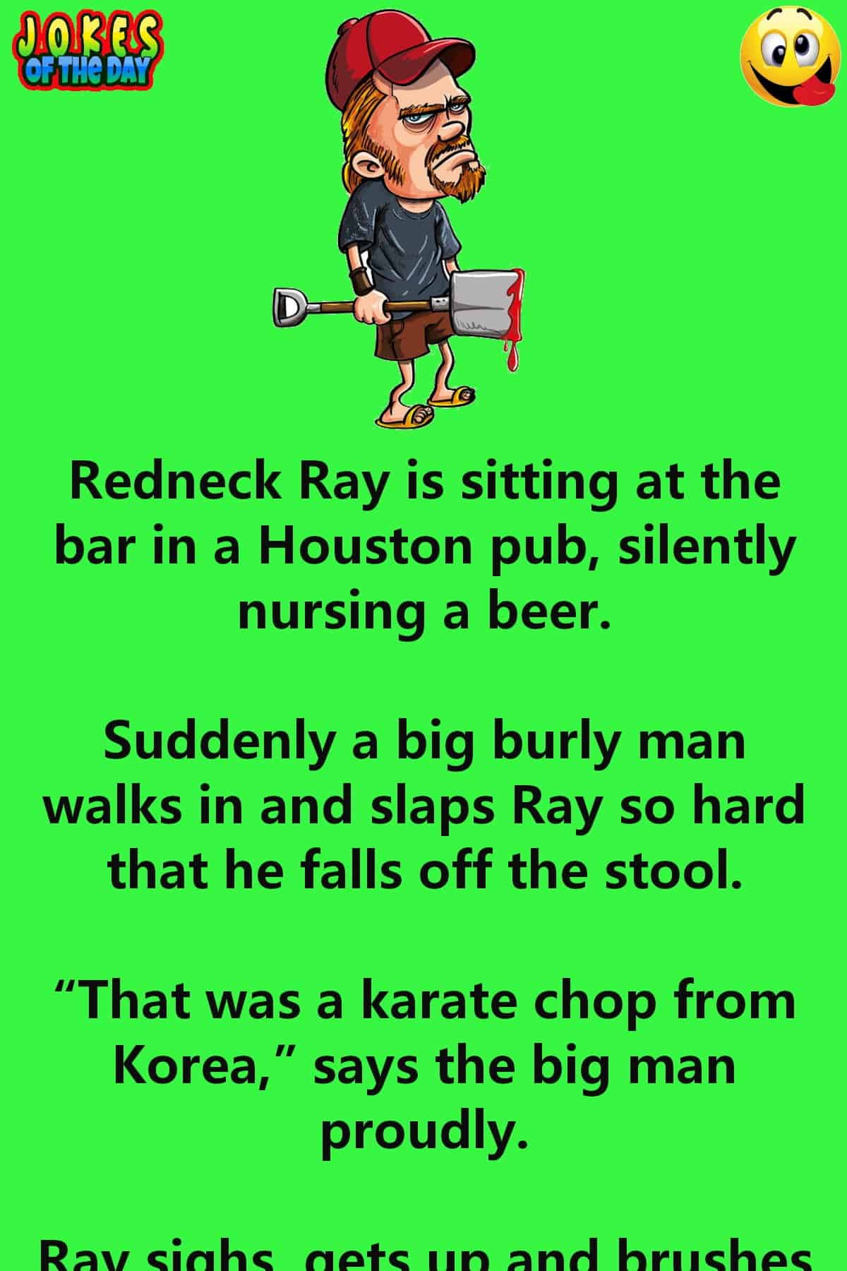 Joke - Redneck Ray is sitting at the bar