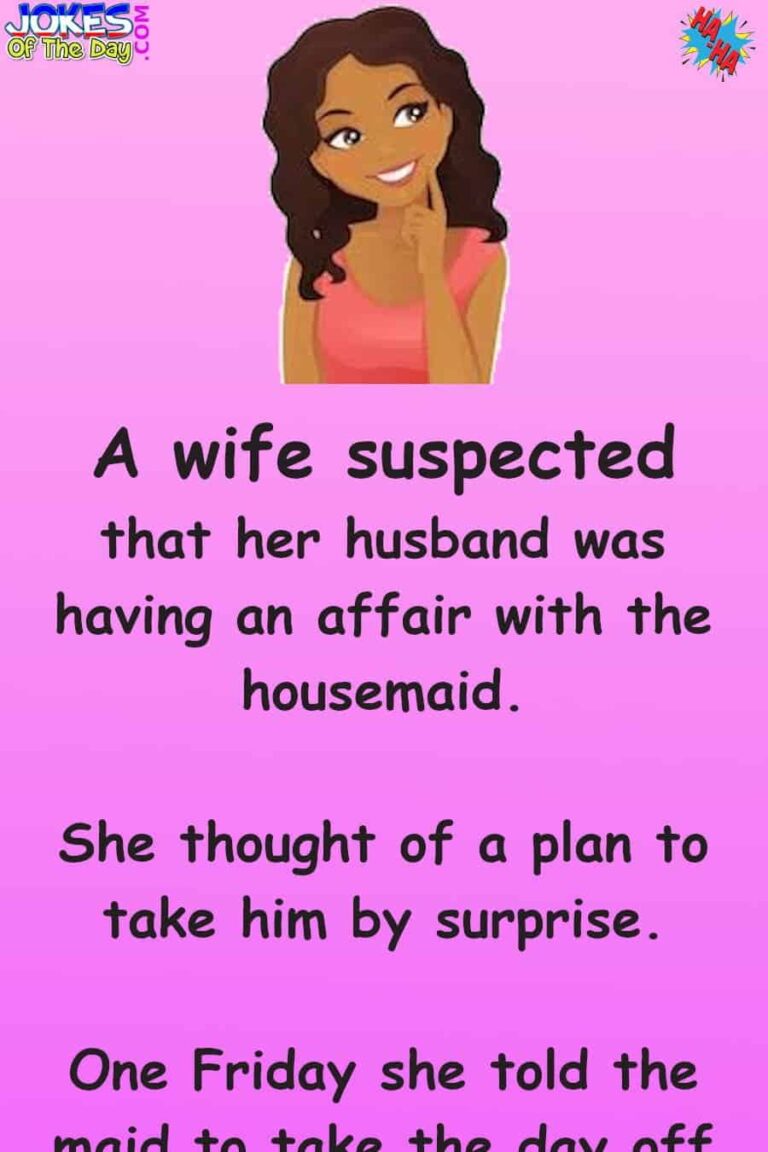 The cunning wife hatches a plan to catch her husband cheating | Jokes ...