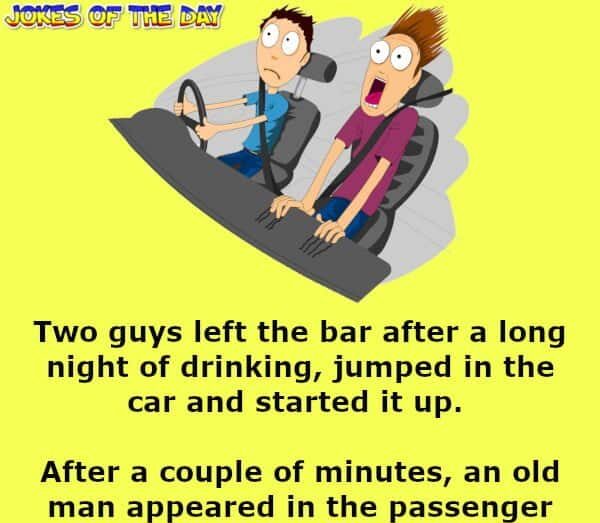 JokesOfTheDay com - Clean Bar Joke - Two guys left the bar after a long night of drinking