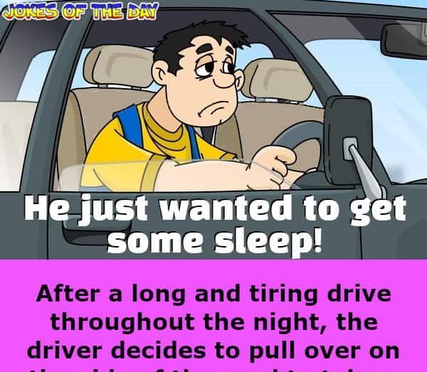 Jokesoftheday com - Silly Joke - The driver pulled over to get some sleep