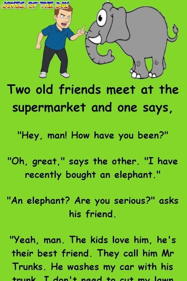 Mr Trunks The Elephant - Clean Funny Joke - jokesoftheday com  ‣ Jokes Of The Day 