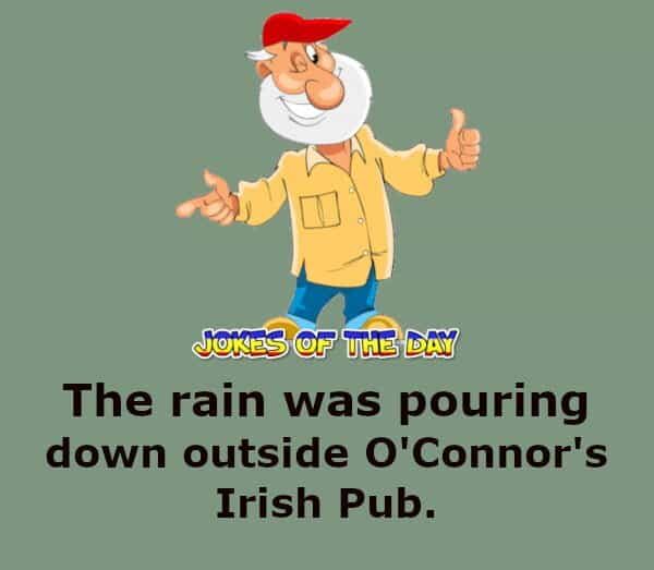 The old man was fishing in a puddle outside the pub - Funny Joke - Jokesoftheday com