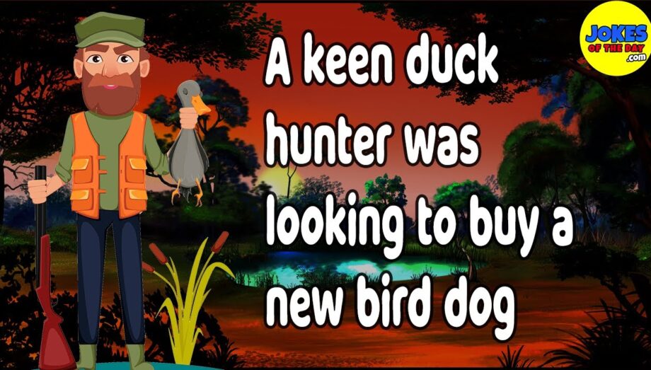 Funny Joke: A keen duck hunter was looking to buy a new bird dog