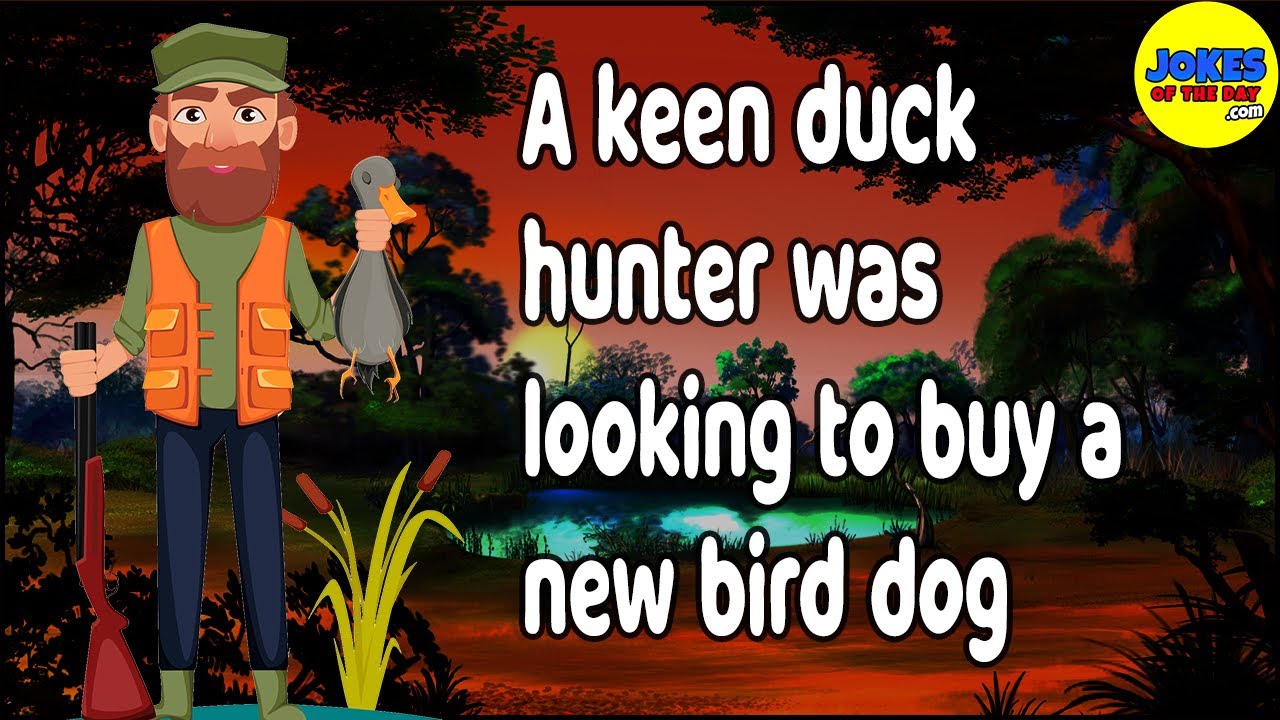 Funny Joke: A keen duck hunter was looking to buy a new bird dog