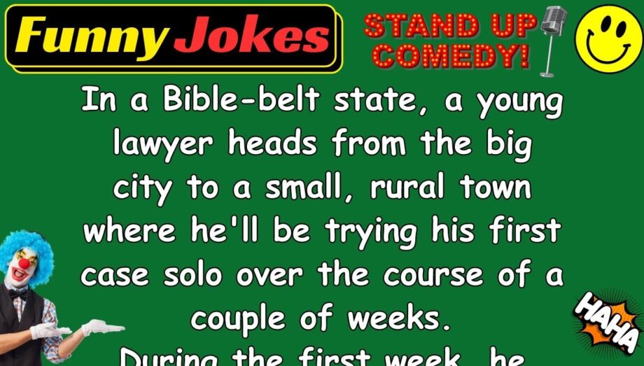 😁 FUNNY JOKES 😁 - A young city lawyer heads to a small town...