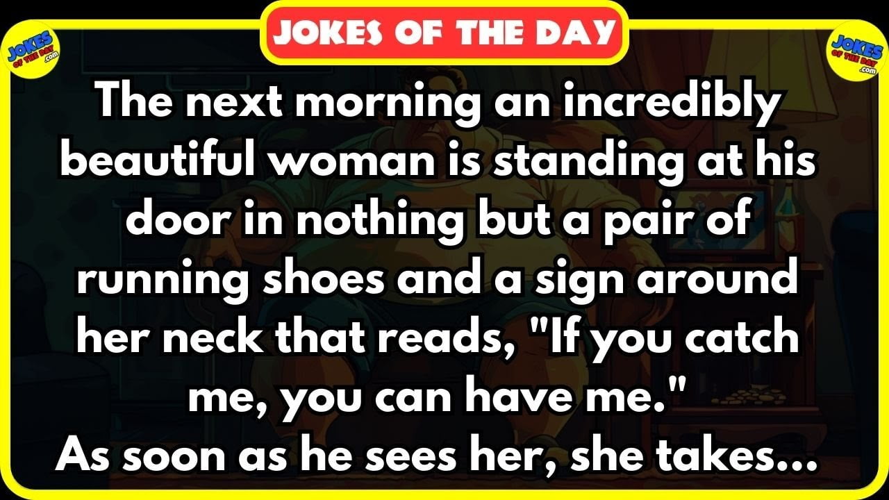 An incredibly beautiful woman is at his door in nothing but running shoes 😂 | Jokes Of The Day ✔️