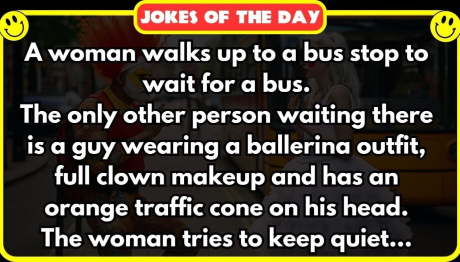 Hilarious Bus Stop Encounter: When Timing Turns Clownish! 😂 | Jokes Of The Day ✔️