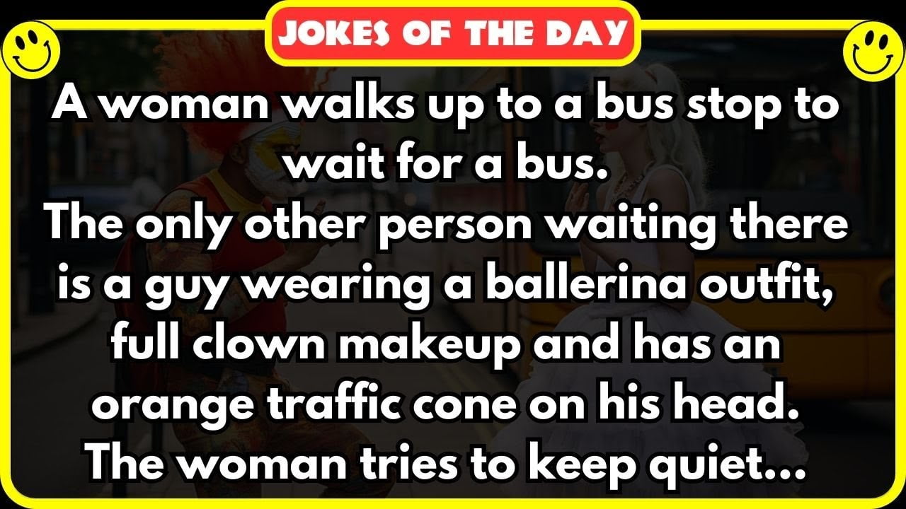 Hilarious Bus Stop Encounter: When Timing Turns Clownish! 😂 | Jokes Of The Day ✔️