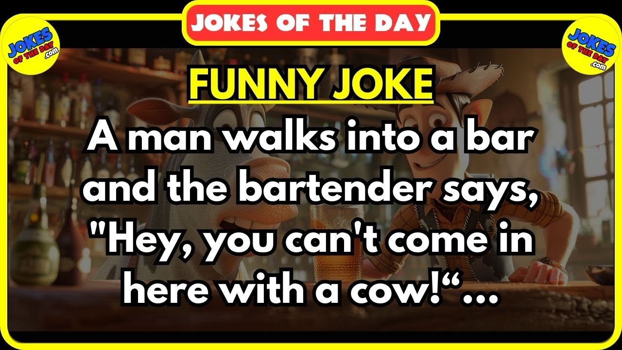 🤣 Jokes Of The Day ✔️ - Bar Joke about a man and his cow. #jokesoftheday