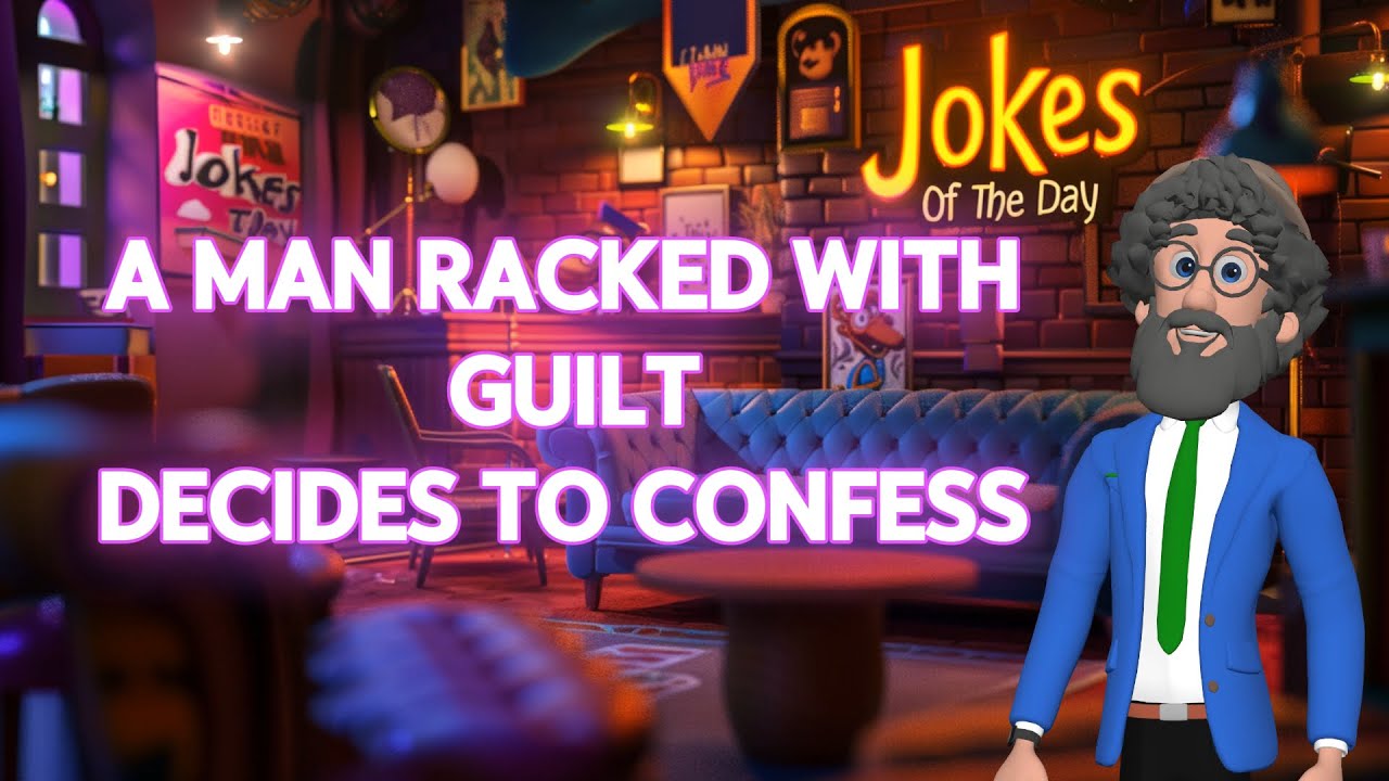 🤣 FUNNY JOKE ✔️ - A man, wracked with guilt, decides to confess