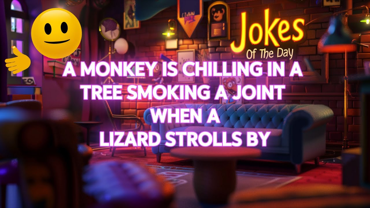 🤣 𝗙𝗨𝗡𝗡𝗬 𝗝𝗢𝗞𝗘 ➡️  The Monkey & Lizard sitting in a tree Joke 🤣 𝗝𝗼𝗸𝗲𝘀 𝗢𝗳 𝗧𝗵𝗲 𝗗𝗮𝘆