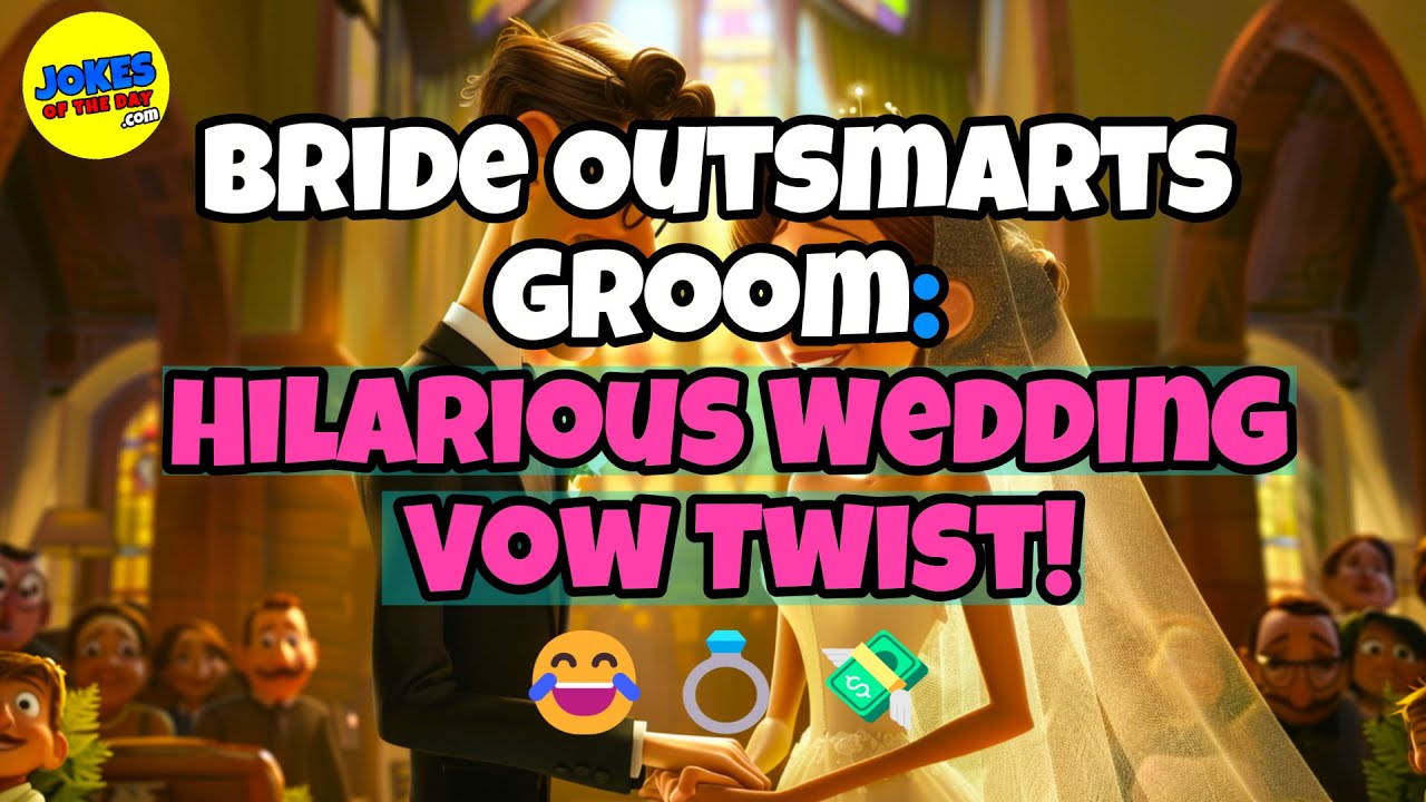 🤣 𝗝𝗼𝗸𝗲𝘀 𝗢𝗳 𝗧𝗵𝗲 𝗗𝗮𝘆 👉 Bride Outsmarts Groom: Hilarious Wedding Vow Twist! 😂💍💸 🤣 𝗙𝗨𝗡𝗡𝗬 𝗝𝗢𝗞𝗘