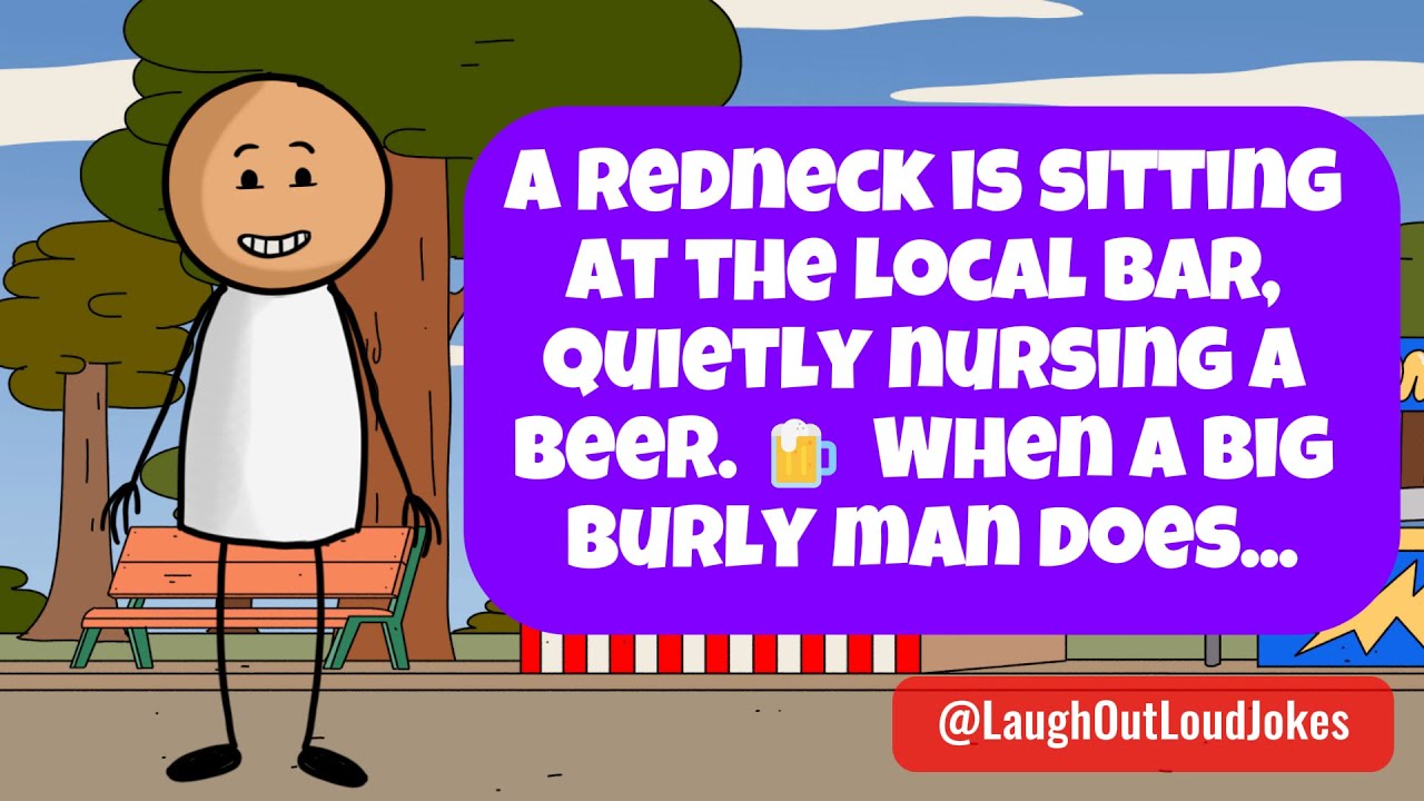 🤣 BEST JOKE OF THE DAY! A redneck is sitting at the local bar, quietly... 🍺 | Funny Clean Jokes