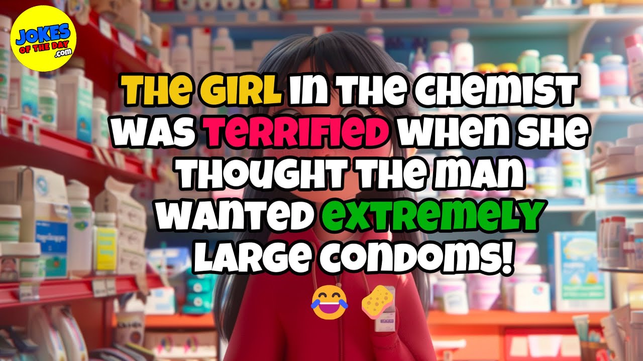 🤣 𝗙𝗨𝗡𝗡𝗬 𝗝𝗢𝗞𝗘 👉 The girl in the chemist was terrified when she thought the man... 🤣 𝗝𝗼𝗸𝗲𝘀 𝗢𝗳 𝗧𝗵𝗲 𝗗𝗮𝘆