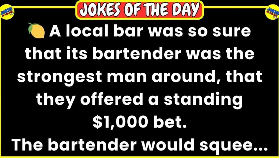 🤣 𝗙𝗨𝗡𝗡𝗬 𝗔𝗗𝗨𝗟𝗧 𝗝𝗢𝗞𝗘 👉 A local bar was so sure that its bartender was the strongest 😂 𝙅𝙤𝙠𝙚 𝙊𝙛 𝙏𝙝𝙚 𝘿𝙖𝙮