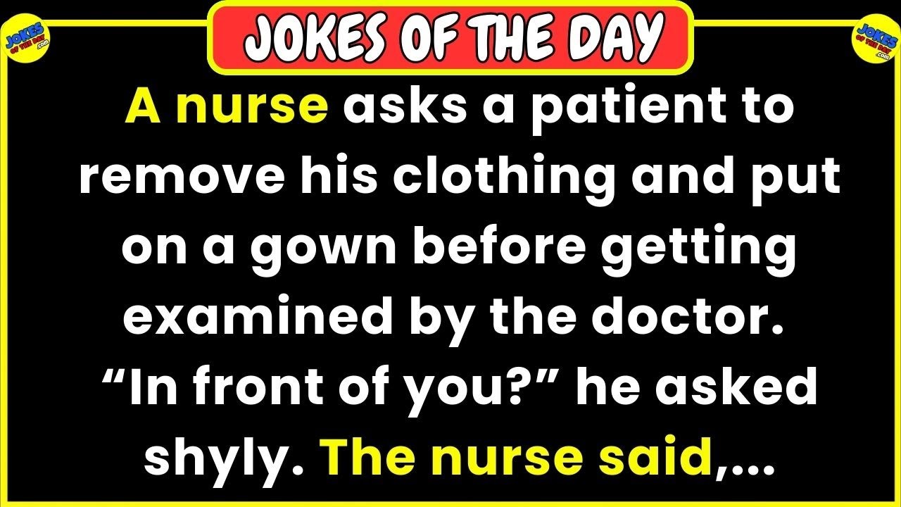 🤣 JOKES OF THE DAY 👉 In front of the nurse stood a naked male body with the smallest.. 😂 Funny Jokes