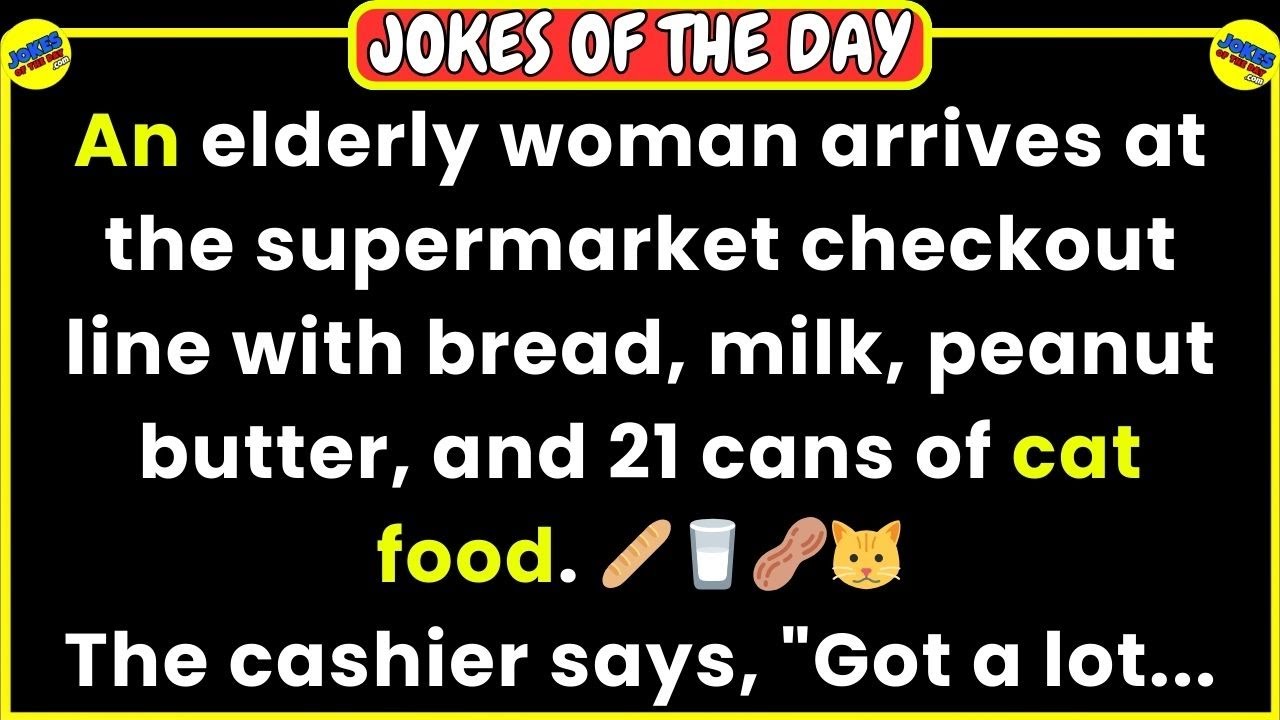 🤣 JOKES OF THE DAY 👉 She was feeding her husband cat food for 50 years... 😂 Funny Jokes