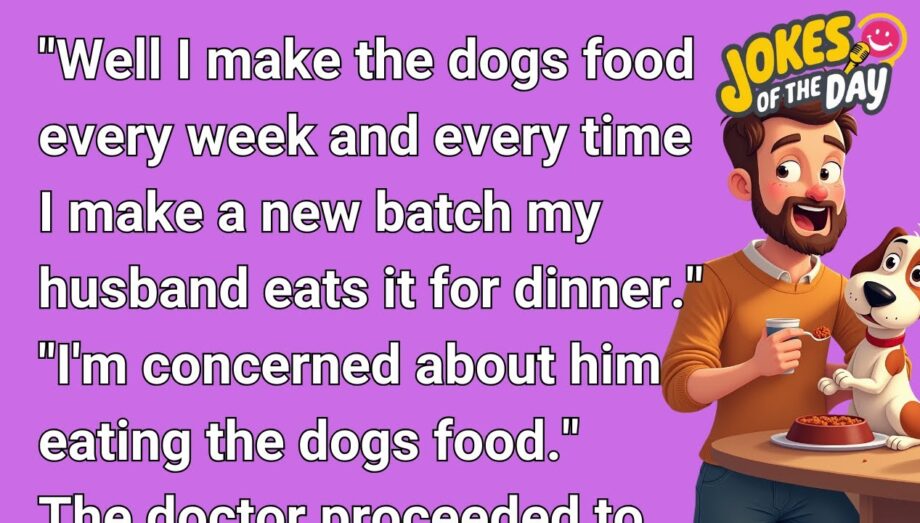 Joke of the Day 😂 The Wife was concerned about her Husband eating dog food... | Daily Funny Jokes