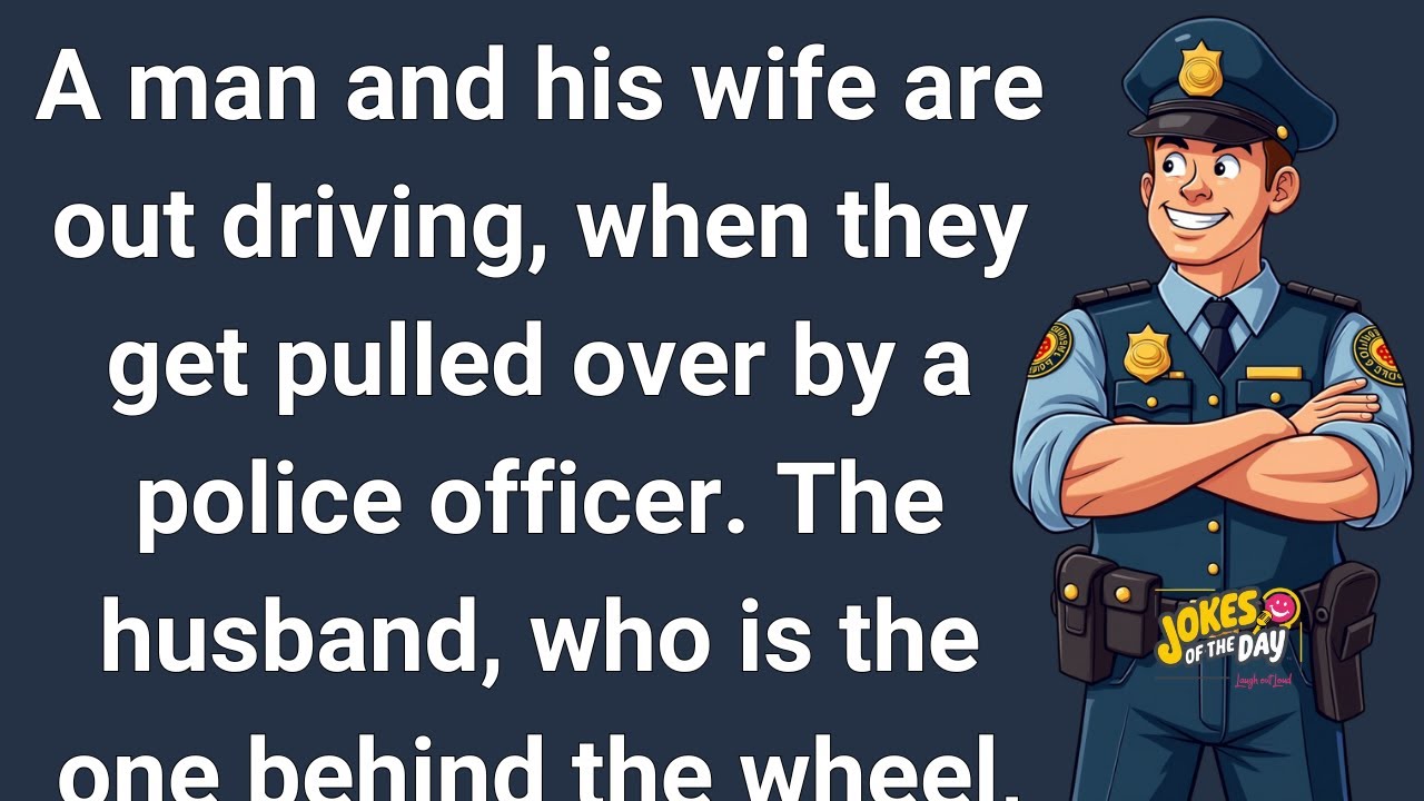 Joke of the Day 😂: The wife betrays her husband to the police officer | Daily Funny Jokes